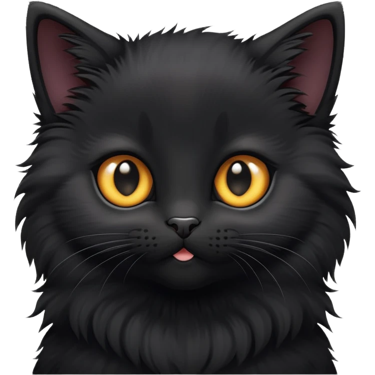 Black kitten emoji
