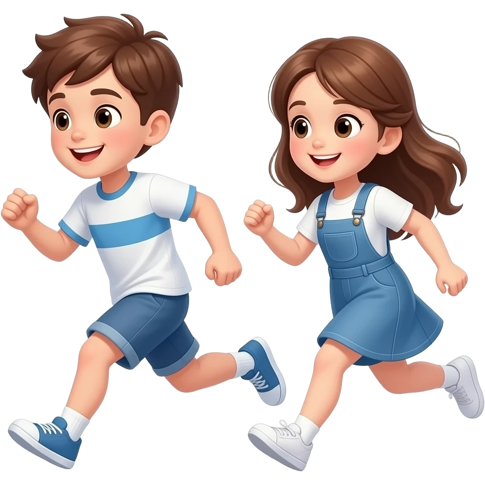 fesme uns nen i una nena mig castanys corrents i que siguin germans emoji