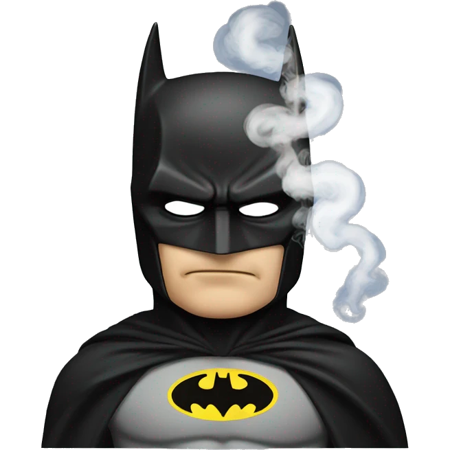 Batman smoking emoji