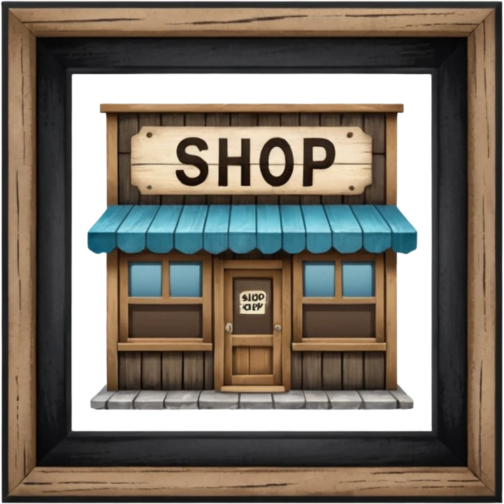 Magic Shop in Harry Potter film– Small wooden shop with “Shop” sign.
 emoji
