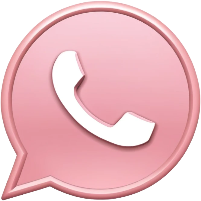 Light pink whatsapp emoji