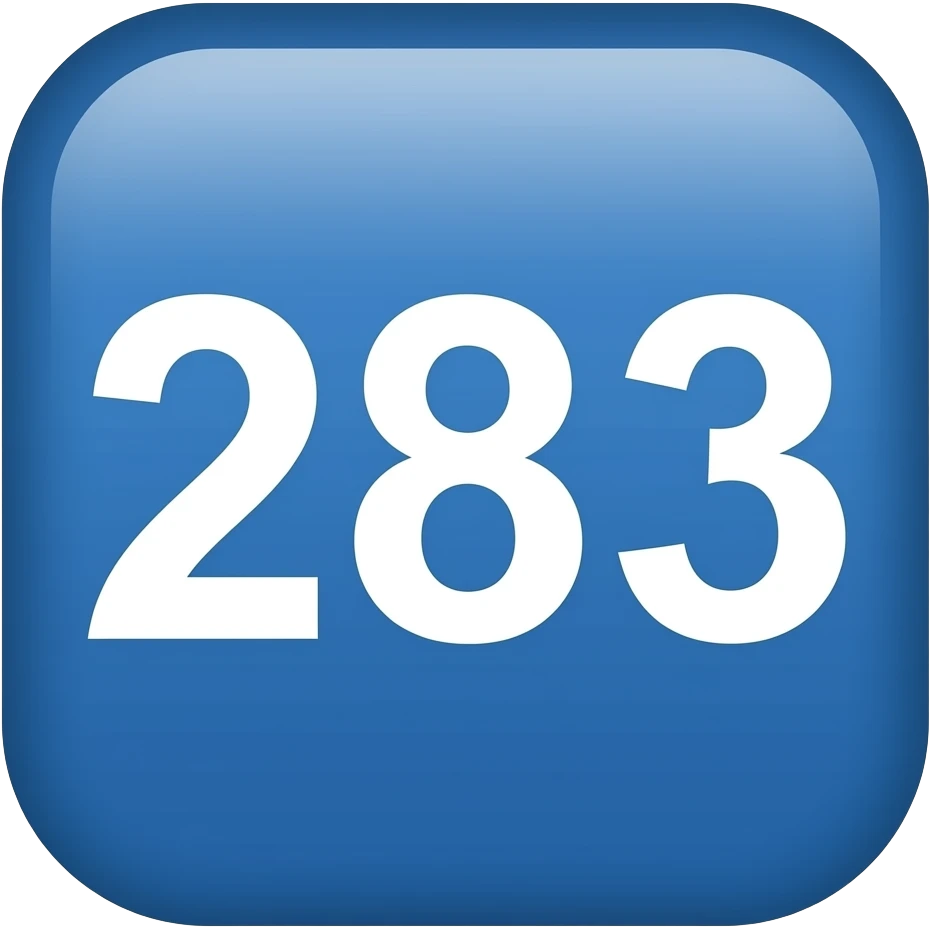 Make it royal blue and put 283 on it emoji