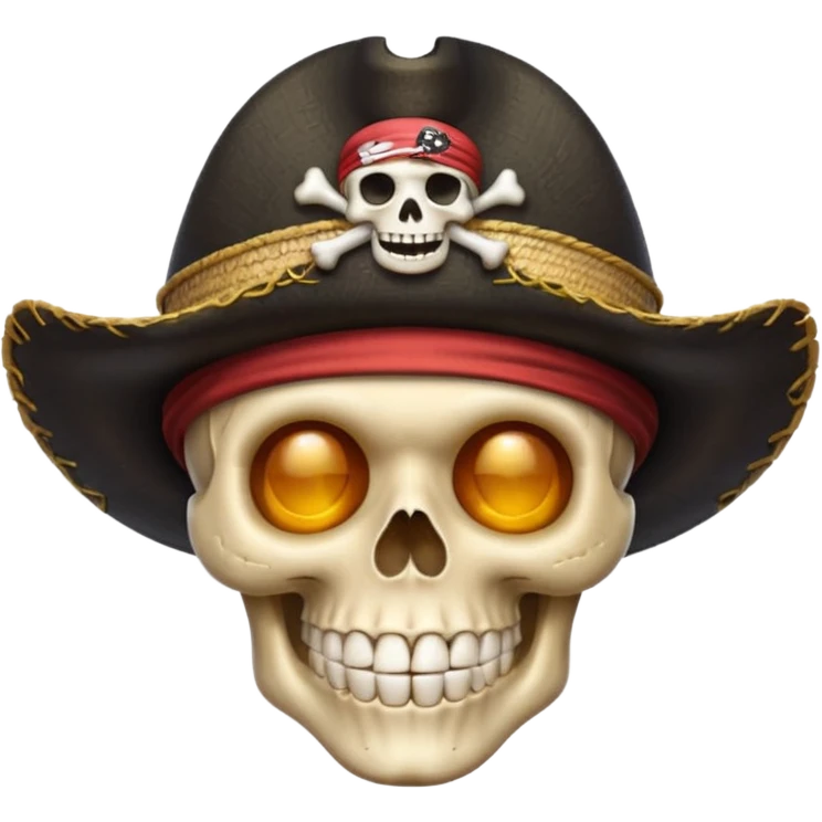 Skull strawhat crew  pirate emoji emoji