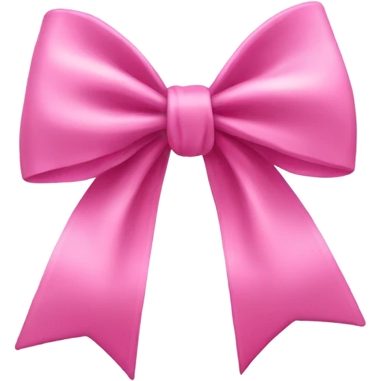 Pink heart bow emoji