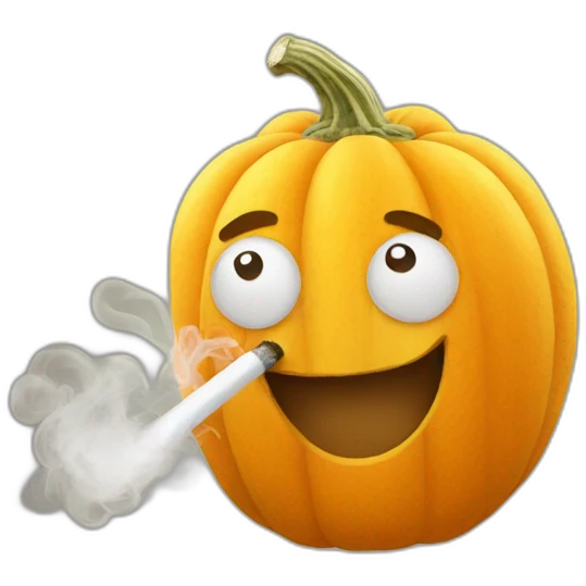 Squash smoking cigarette emoji