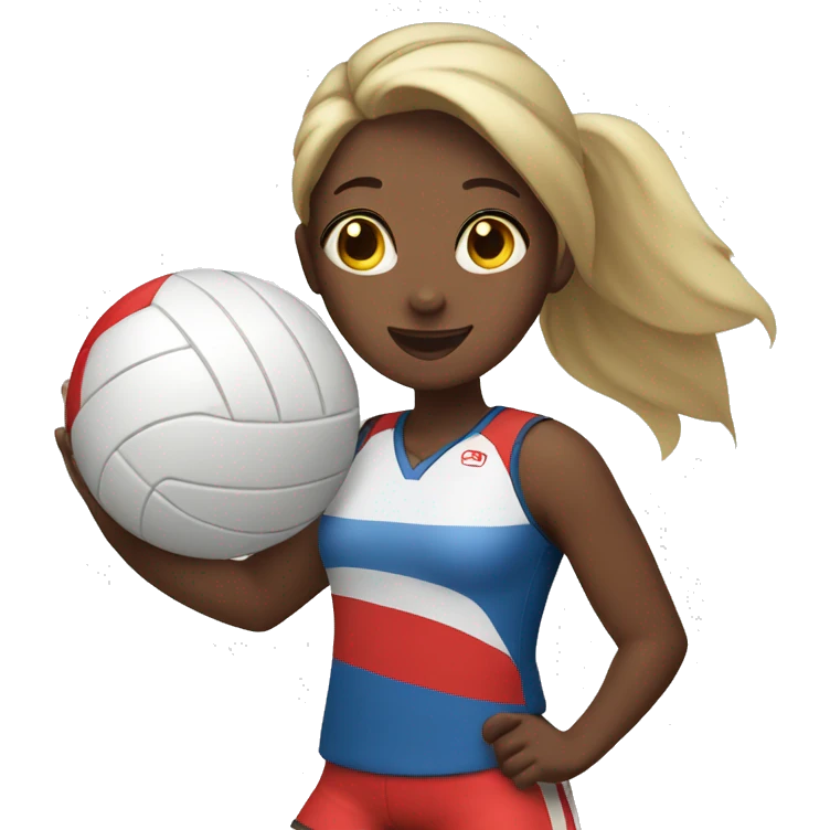 Girl playing volleyball emoji