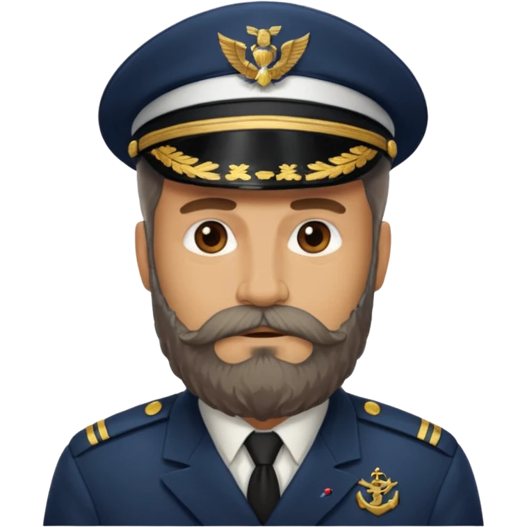 captain bearded emoji