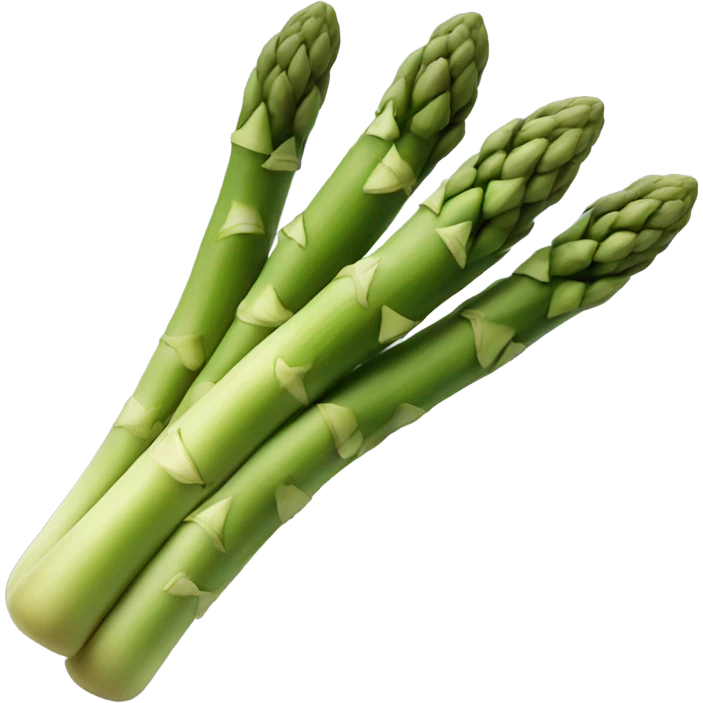 A flying Cartoon asparagus  emoji