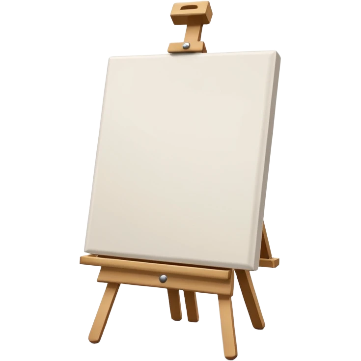Blank canvas on easel emoji