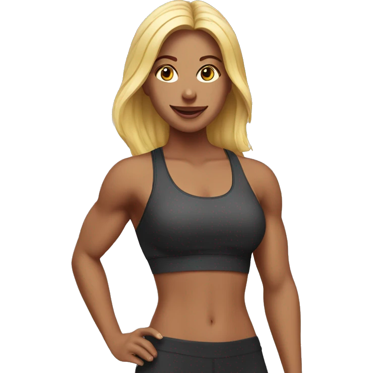 Fitness trainer girl emoji