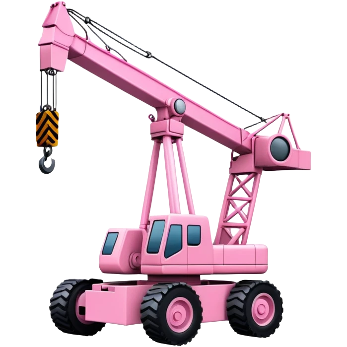 baby Pink construction, crane emoji