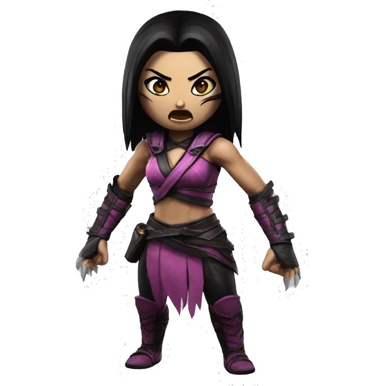 Scared Mileena Mortal Kombat X emoji