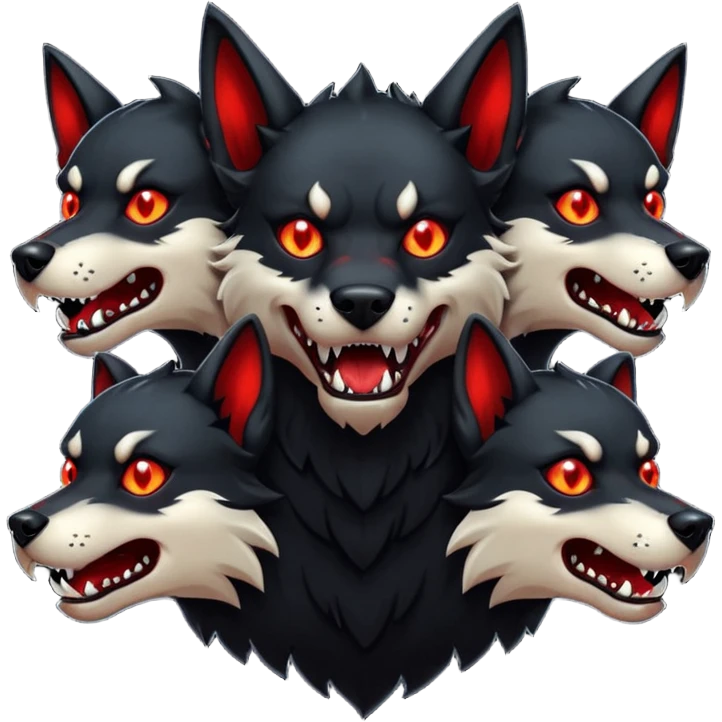 Cerbero perro de tres cabezas  emoji