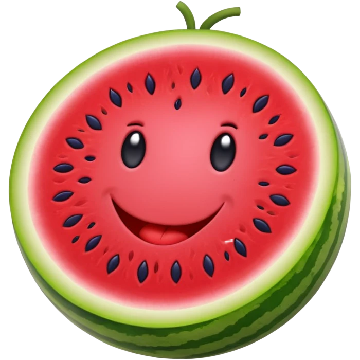 an emoji of an open watermelon but with purple instead of green emoji