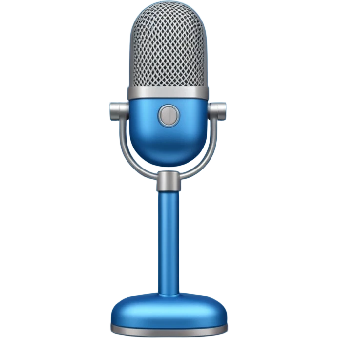 blue podcast emoji