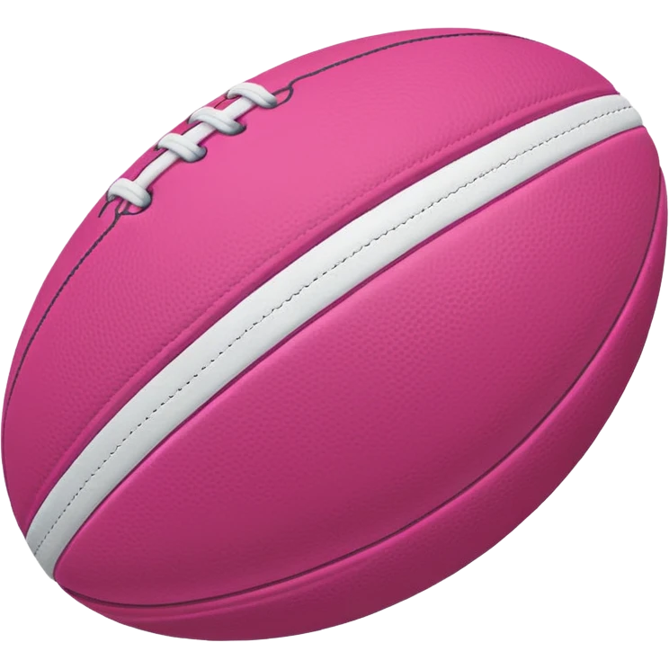Rugby pink ball emoji