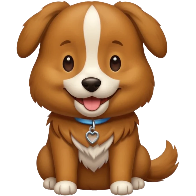 A dog saying thank you emoji