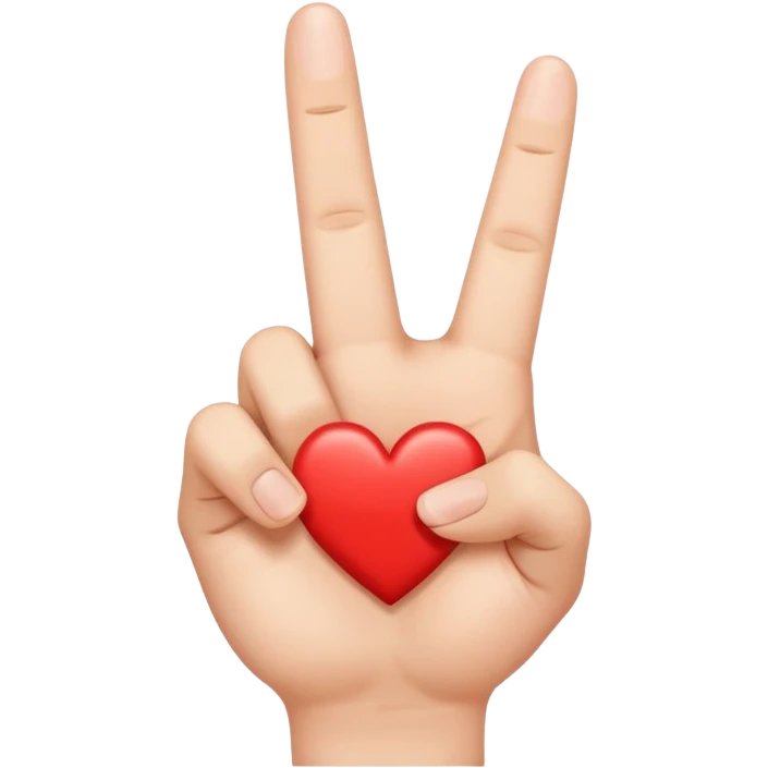 Finger heart with middle finger emoji