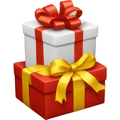 a red box gift with yellow ribbon emoji