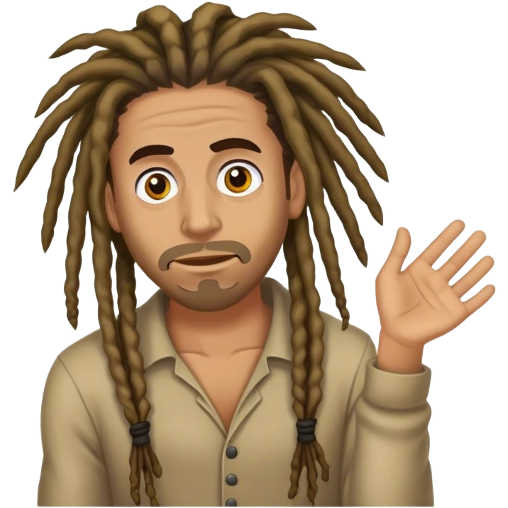 Dreadlock Spanish man stealing clients  emoji