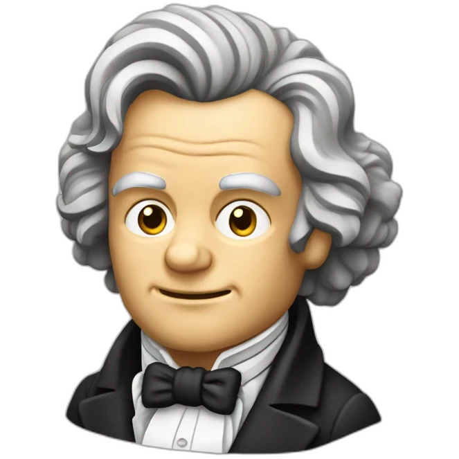 Beethoven qui boit une bière emoji
