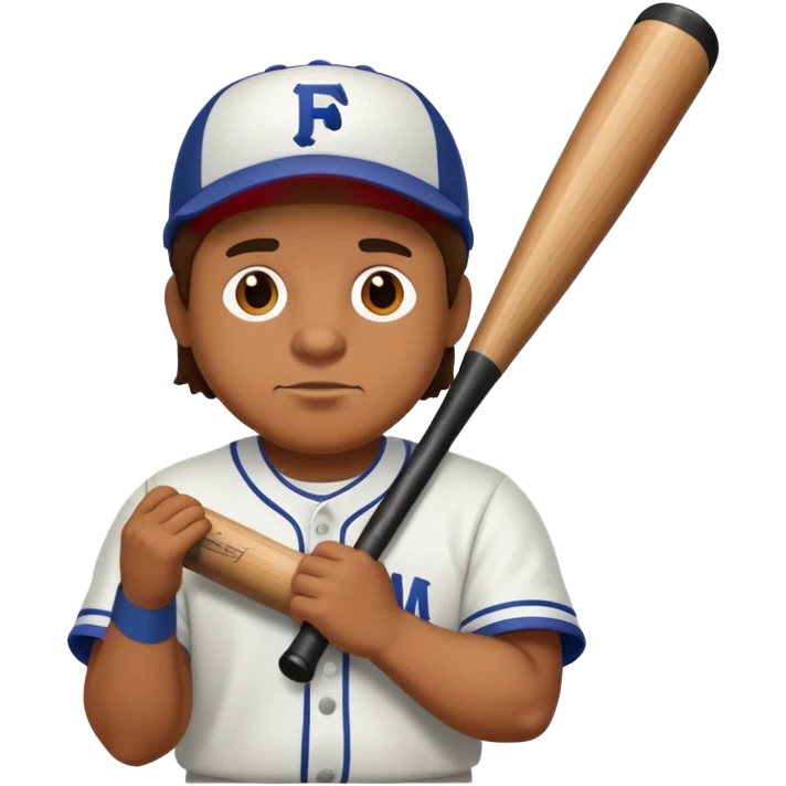 Franklin from gta v holding a baseball bat emoji