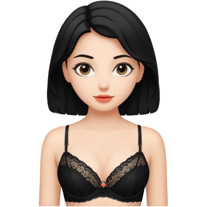 Girl wearing bra emoji