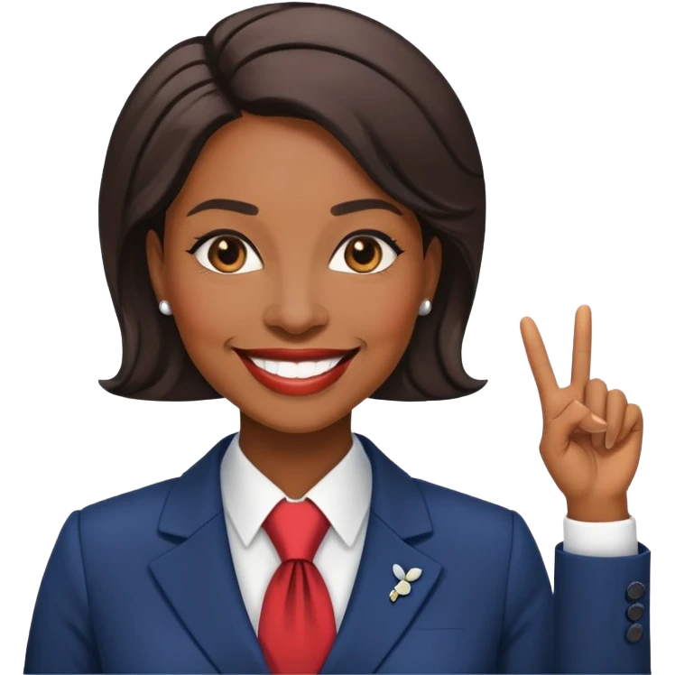 female african american politician emoji