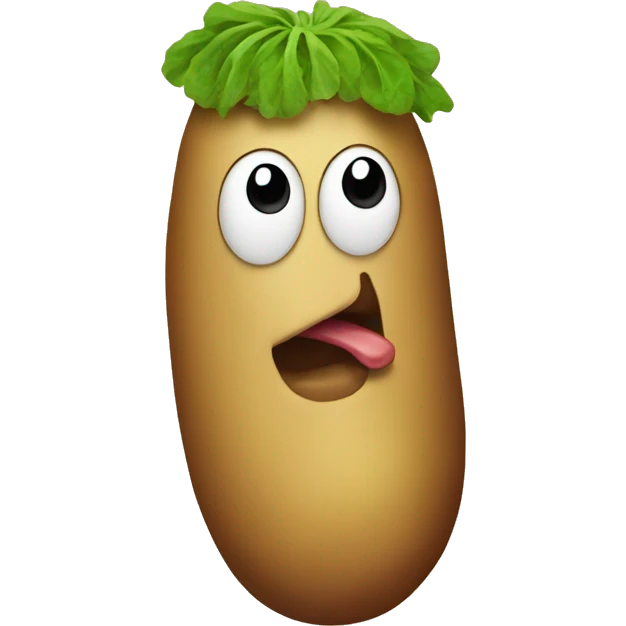 potato with a weiner  emoji