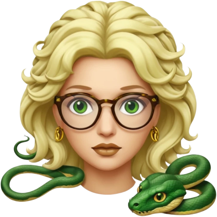 blondie Medusa Versace with glasses  emoji