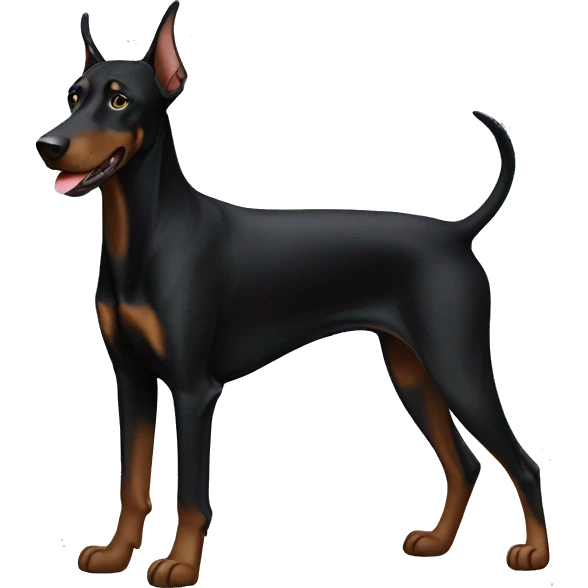 black doberman emoji