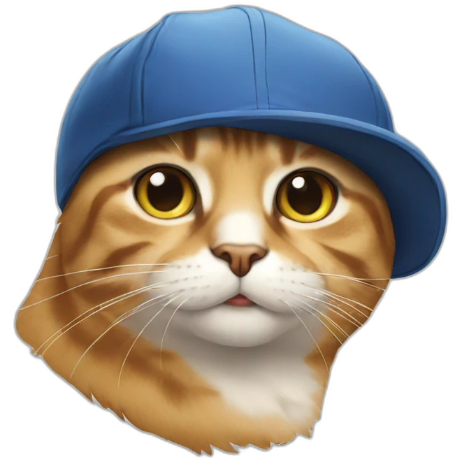 cat with cap emoji
