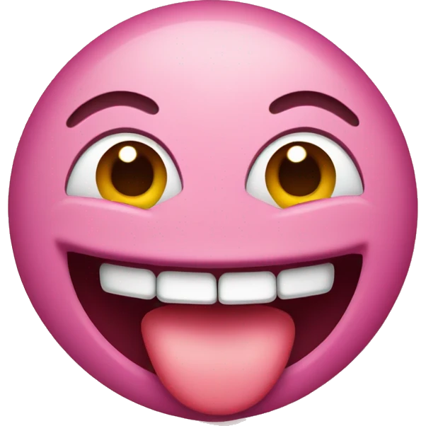 smiling and biting tongue emoji emoji