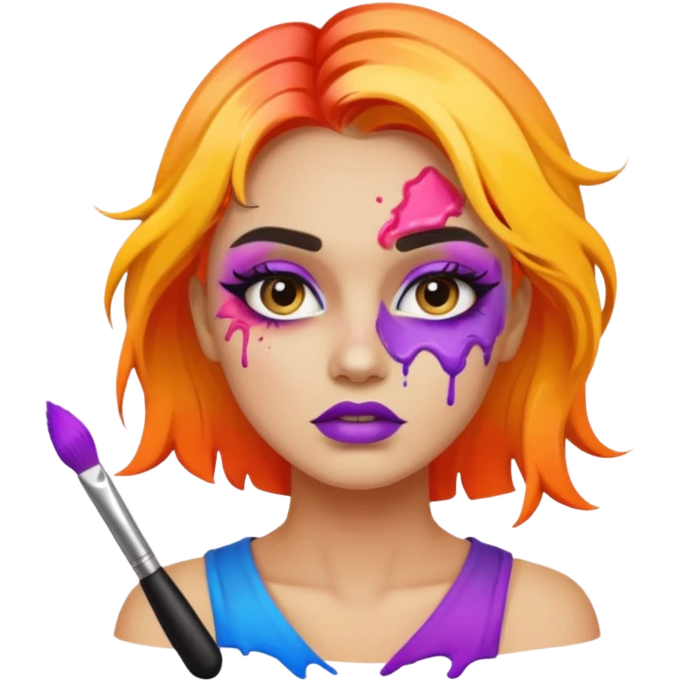 clumsy makeup artist emoji
