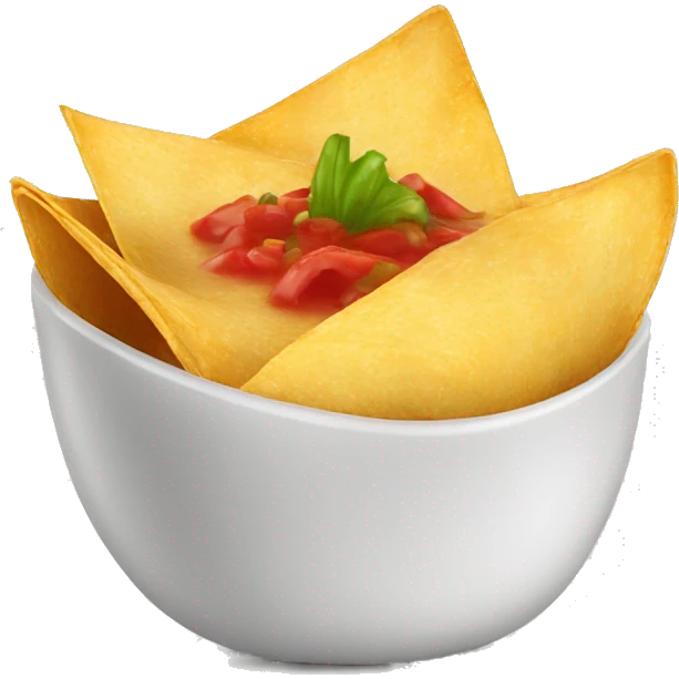tortilla chip and salsa emoji