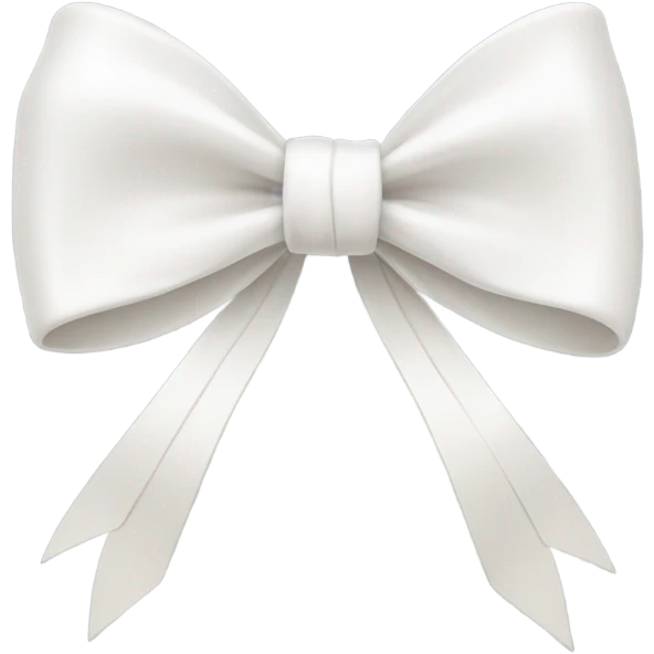 white bow emoji