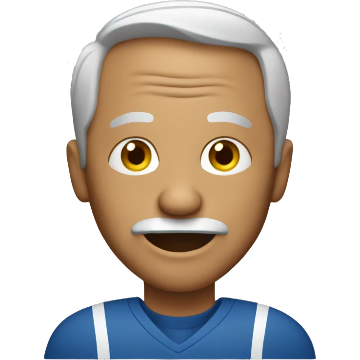 Older guy with football  emoji
