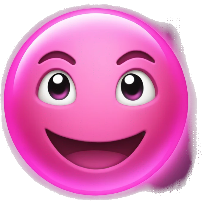 a glowing ball of pink energy emoji