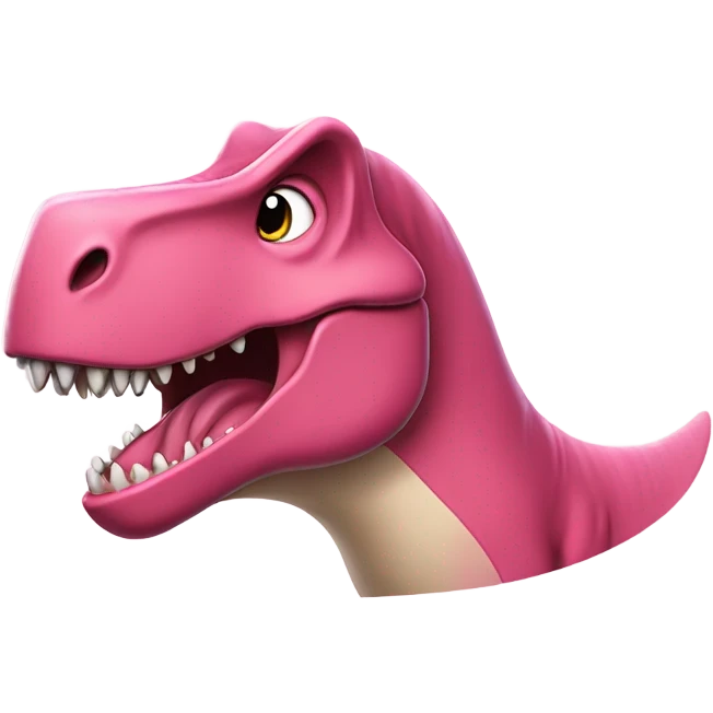 pink t-rex wave and say: "Berawren Sie uns bald wieder!" emoji