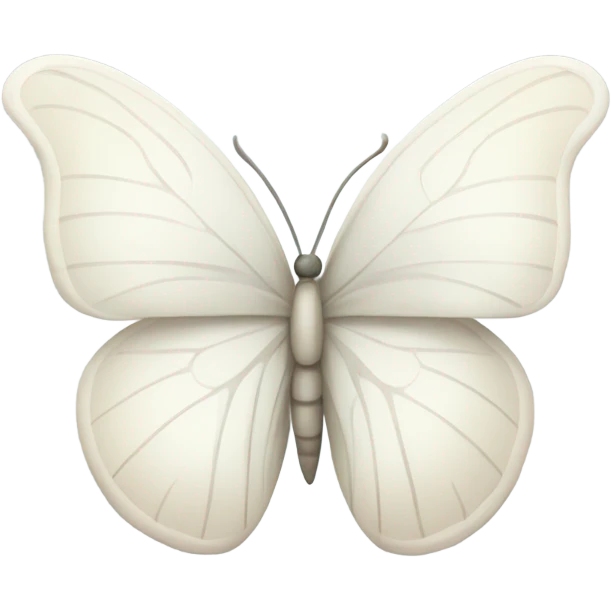White butterfly  emoji