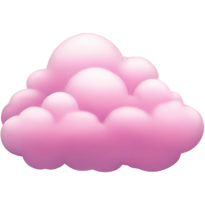 Pink aesthetic clouds emoji