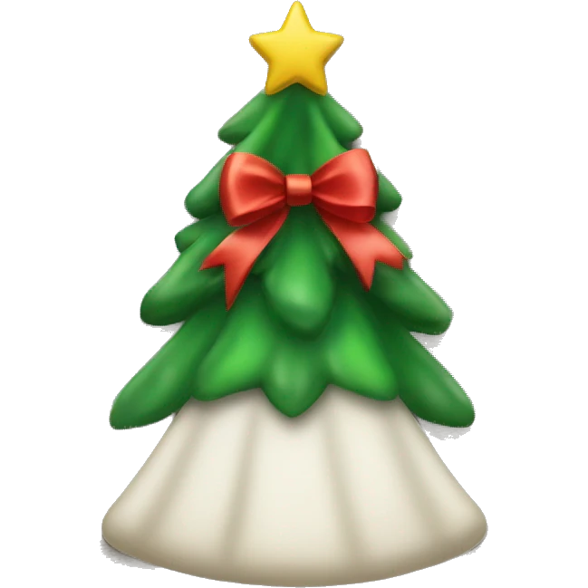 Christmas tree with bows emoji