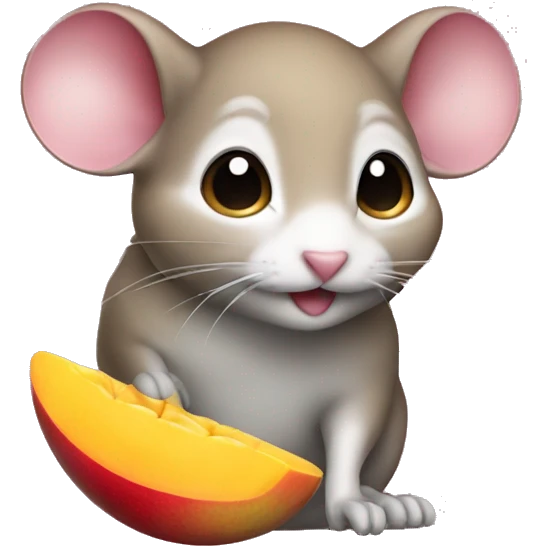 Mango mouse emoji
