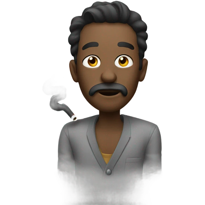 Dude smoking  emoji