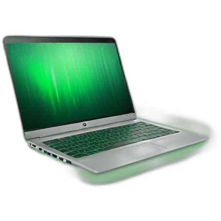 Hp Laptop with Green Lights in Keyboard emoji