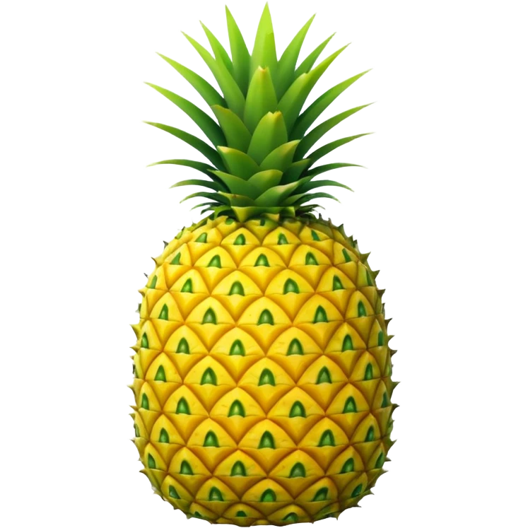 vibrant stylized whole pineapple emoji emoji