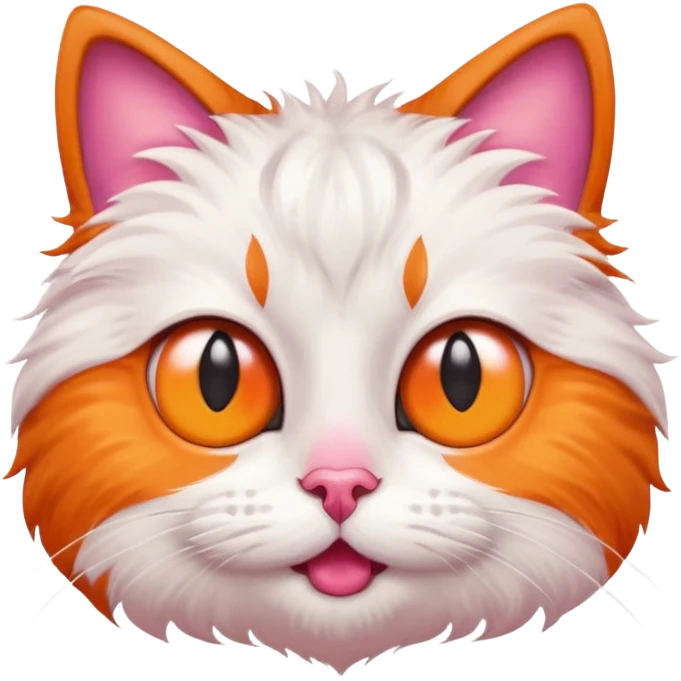 A crazy cat emoji