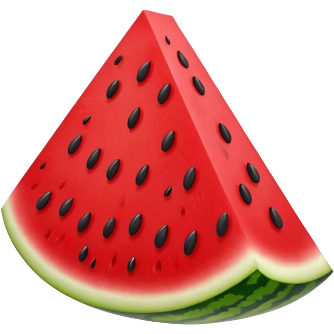 watermelon wedge emoji, with seeds and a bite taken out emoji