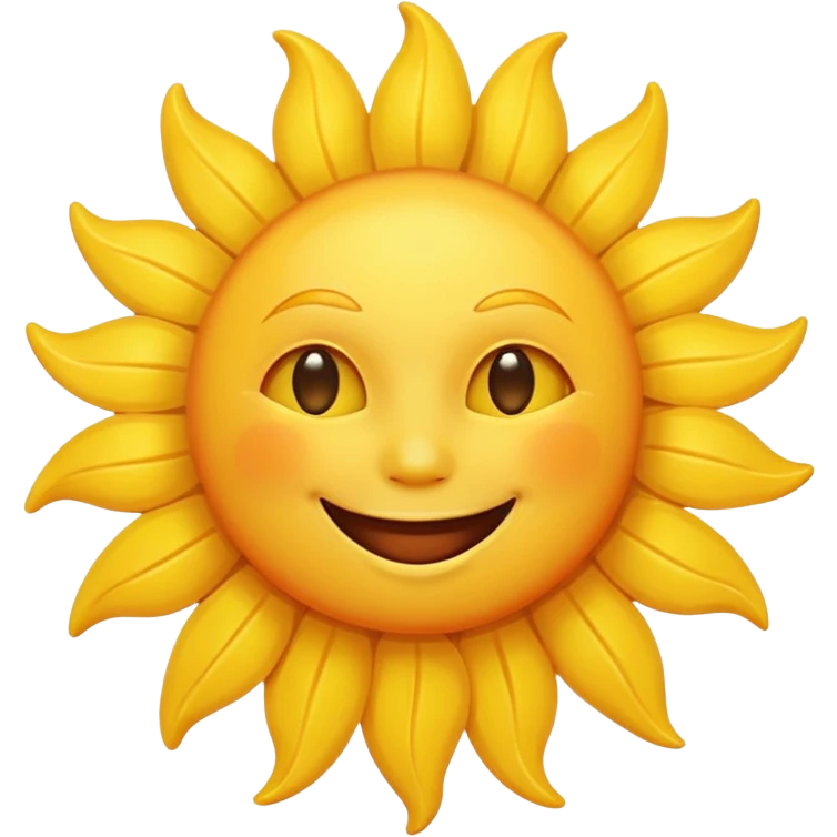 smiling sun emoji emoji