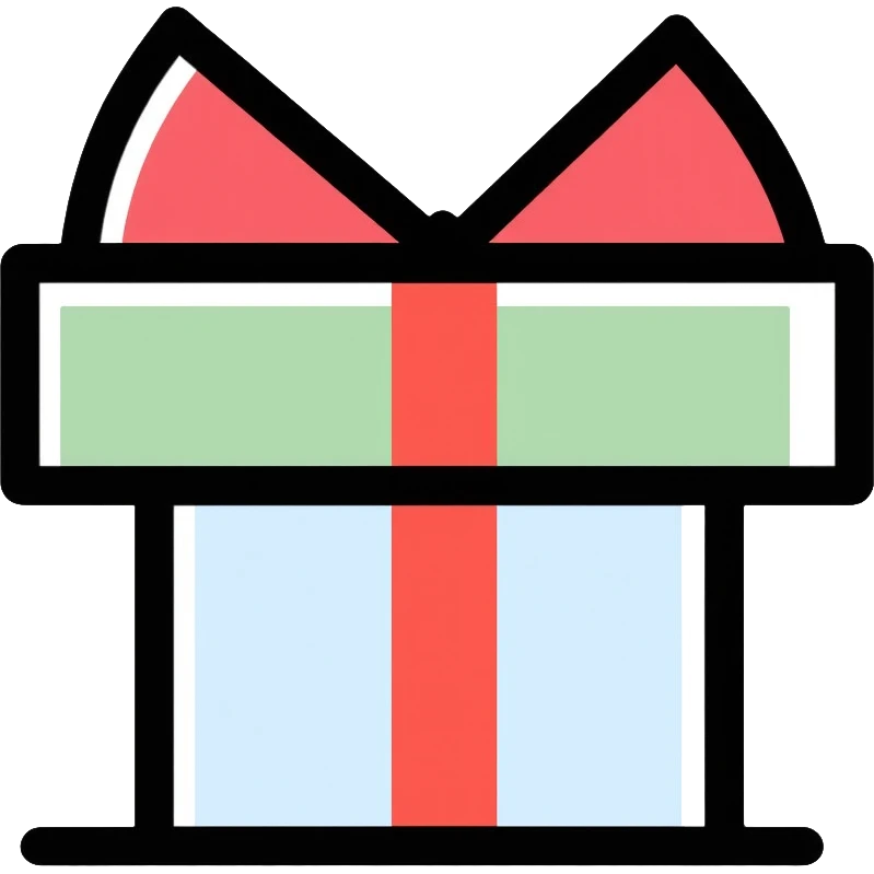 present with ribbon emoji